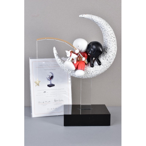 437 - DOUG HYDE (BRITISH 1972) 'CATCH A FALLING STAR', a limited edition cold cast porcelain sculpture of ... 