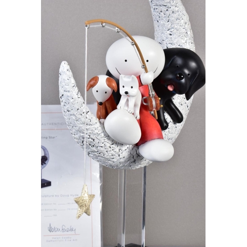 437 - DOUG HYDE (BRITISH 1972) 'CATCH A FALLING STAR', a limited edition cold cast porcelain sculpture of ... 