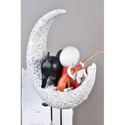 437 - DOUG HYDE (BRITISH 1972) 'CATCH A FALLING STAR', a limited edition cold cast porcelain sculpture of ... 