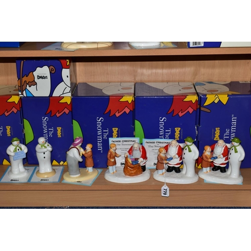 770 - SIX BOXED COALPORT LIMITED/SPECIAL EDITION THE SNOWMAN CHARACTER FIGURES, two 'The Snowman and Fathe... 