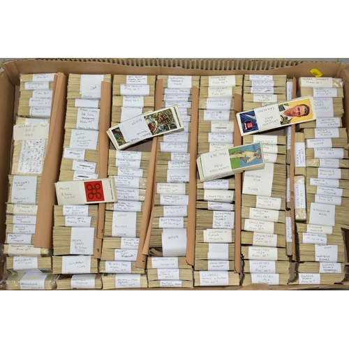 487 - A LARGE COLLECTION OF SEVERAL THOUSANDS OF JOHN PLAYER CIGARETTE CARDS, many complete sets, some par... 