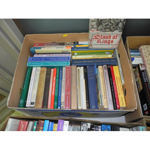 451 - SIX BOXES AND LOOSE OF BOOKS, various subjects