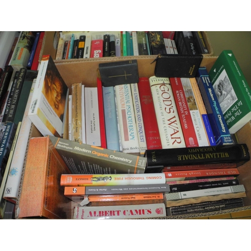 451 - SIX BOXES AND LOOSE OF BOOKS, various subjects