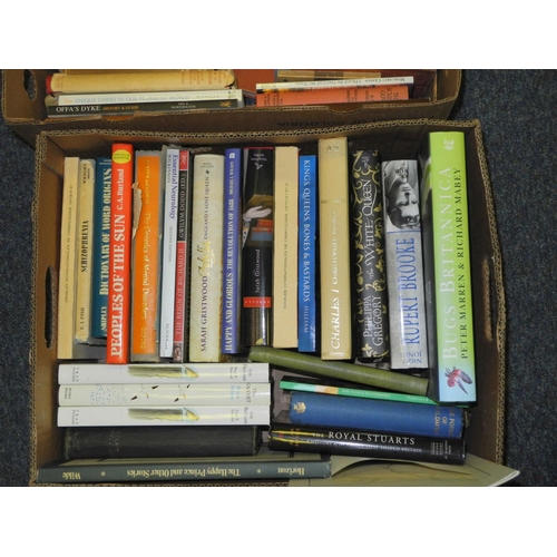 508 - SIX BOXES OF BOOKS, of various subjects