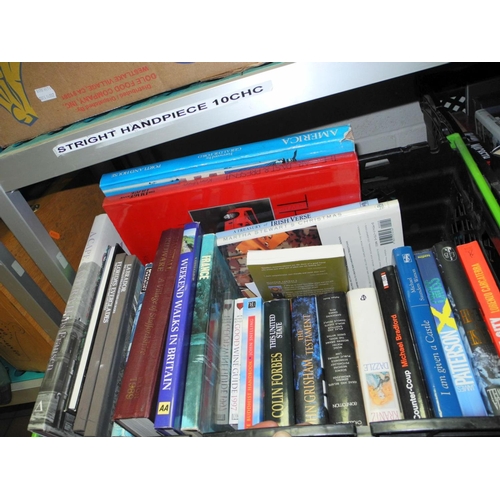 660 - NINE BOXES OF BOOKS, subjects include Natural History, late 20th century fiction, Folio Society 'A H... 