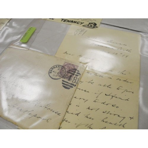 502 - EPHEMERA, a superbly presented Social & Postal History Archive consisting of Letters and Envelopes d... 