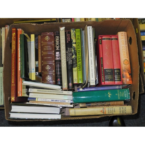 508 - SIX BOXES OF BOOKS, of various subjects