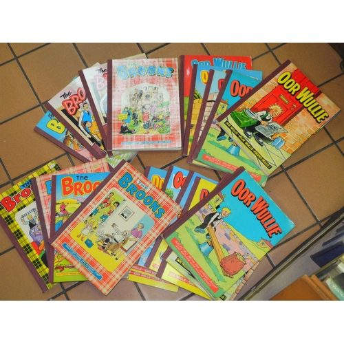 593 - TWO BOXES OF BOOKS to include 'The Broons', Apollo volumes 1952, 1947 & 1948, The Worlds Greatest pa... 