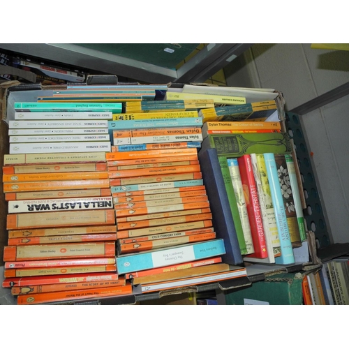 665 - FOUR BOXES OF BOOKS including hardbacks, paperbacks, caking interest, garden interest, novels etc