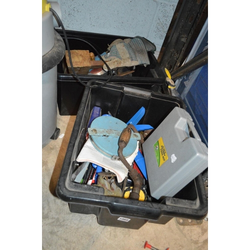 1068 - TWO PLASTIC TRAYS CONTAINING HAND TOOLS