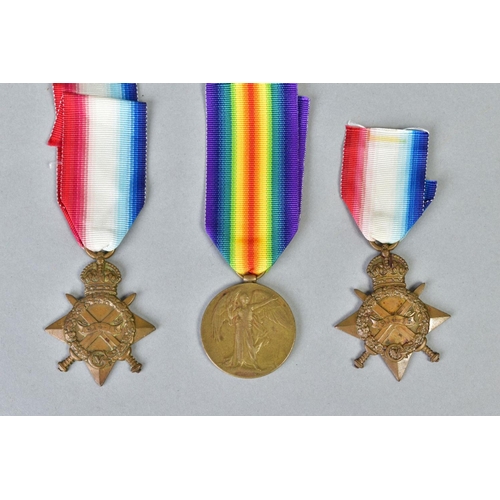 112 - THREE WWI MEDALS AS FOLLOWS, (A) 1914-15 Star named to No1514 Dvr Shair Zaman, 22/Mule Corps, (B) 19... 