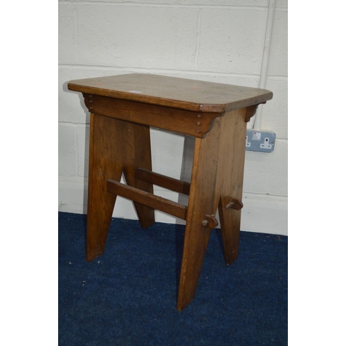 1378 - A GOLDEN OAK JOINT TABLE and an Edwardian occasional table (2)