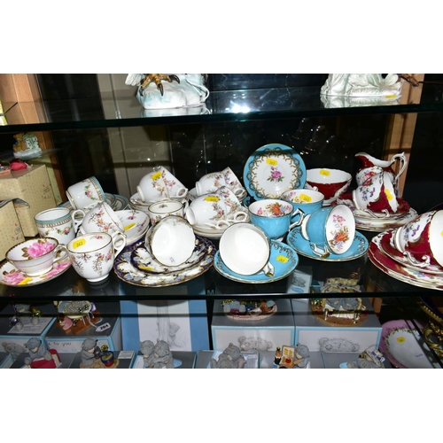 263 - VARIOUS TEAWARES, to include part Coalport 'Rosemary' teaset, (milk jug, sugar bowl, two different s... 