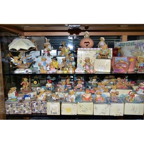 266 - A LARGE QUANTITY OF ENESCO CHERISHED TEDDIES, mostly boxed, to include limited edition 'Kathy and Ke... 