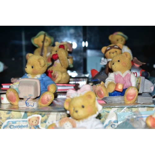 266 - A LARGE QUANTITY OF ENESCO CHERISHED TEDDIES, mostly boxed, to include limited edition 'Kathy and Ke... 