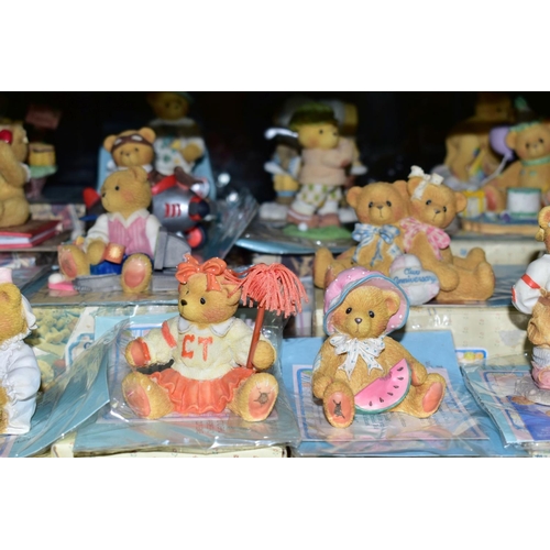 266 - A LARGE QUANTITY OF ENESCO CHERISHED TEDDIES, mostly boxed, to include limited edition 'Kathy and Ke... 