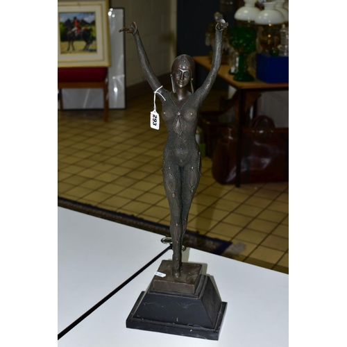 293 - AFTER DEMETRE CHIPARUIS, 'Starfish  Dancer', cast and patinated Art bronze, female figure standing o... 