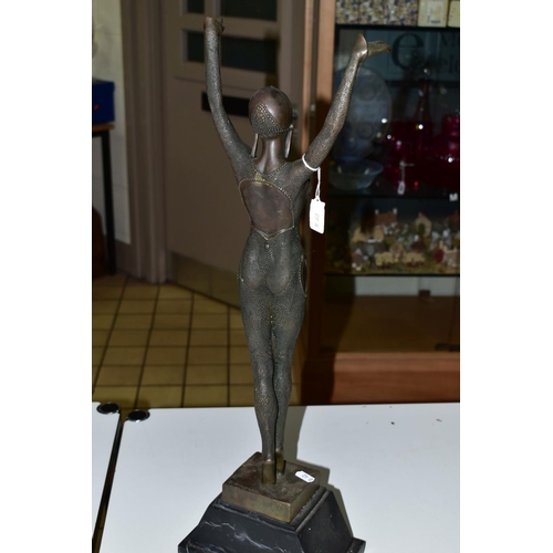 293 - AFTER DEMETRE CHIPARUIS, 'Starfish  Dancer', cast and patinated Art bronze, female figure standing o... 