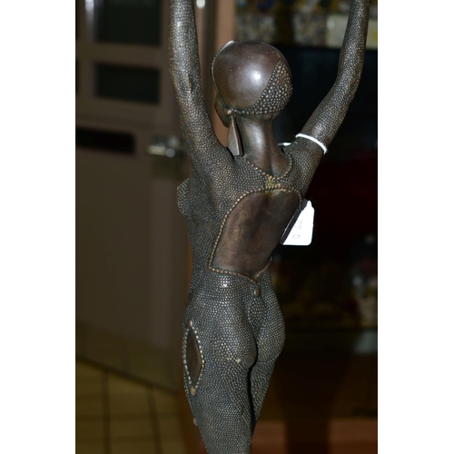 293 - AFTER DEMETRE CHIPARUIS, 'Starfish  Dancer', cast and patinated Art bronze, female figure standing o... 