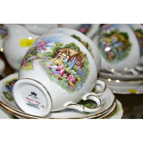 315 - TEAWARES ETC, to include Royal Vale six place teaset, pattern 7382, Elizabethan 'Sweet Briar' tea cu... 