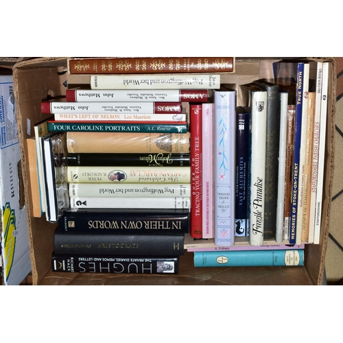 321 - SIX BOXES OF BOOKS, to include approximately fifty Folio Society books, subjects include History, Po... 