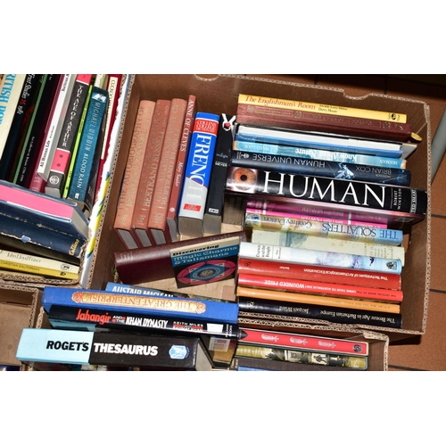 321 - SIX BOXES OF BOOKS, to include approximately fifty Folio Society books, subjects include History, Po... 