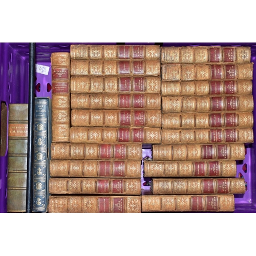 330 - SEVEN BOXES OF BOOKS, subjects include twenty one volumes of Waverly novels by Sir Walter Scott, 1/4... 