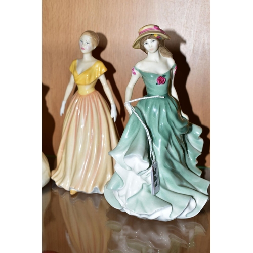 341 - THREE ROYAL DOULTON FIGURES 'Best Wishes' HN3971, 'Jayne' HN4524 and 'Happy Birthday' 2004 HN4528, t... 