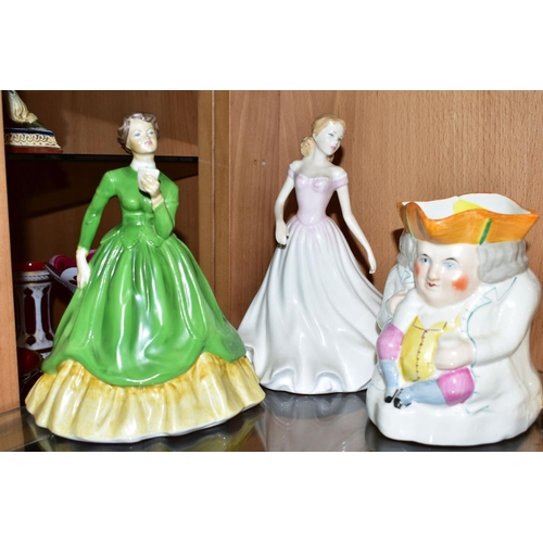 341 - THREE ROYAL DOULTON FIGURES 'Best Wishes' HN3971, 'Jayne' HN4524 and 'Happy Birthday' 2004 HN4528, t... 