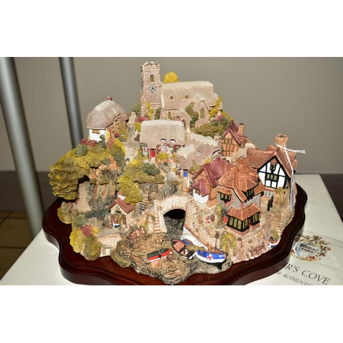 356 - A BOXED LIMITED EDITION LILLIPUT LANE SCULPTURE, 'St Peter's Cove' No 1732, with certificate, leafle... 