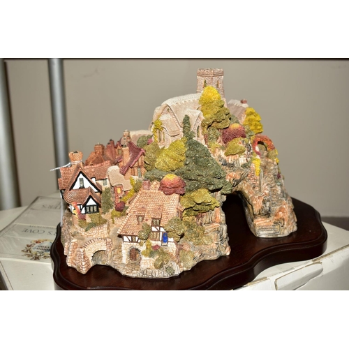 356 - A BOXED LIMITED EDITION LILLIPUT LANE SCULPTURE, 'St Peter's Cove' No 1732, with certificate, leafle... 