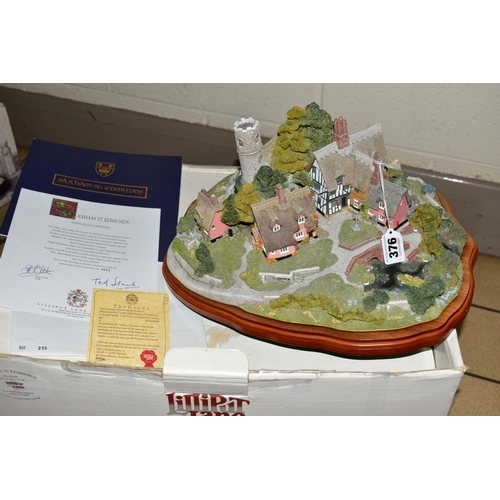 376 - A BOXED LIMITED EDITION LILLIPUT LANE SCULPTURE, 'Saxham St. Edmunds', No.0235/4500, with certificat... 