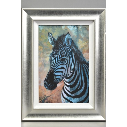 409 - ROLF HARRIS (AUSTRALIAN 1930), 'Young Zebra', a Limited Edition print on canvas, 77/195, signed top ... 