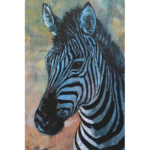 409 - ROLF HARRIS (AUSTRALIAN 1930), 'Young Zebra', a Limited Edition print on canvas, 77/195, signed top ... 