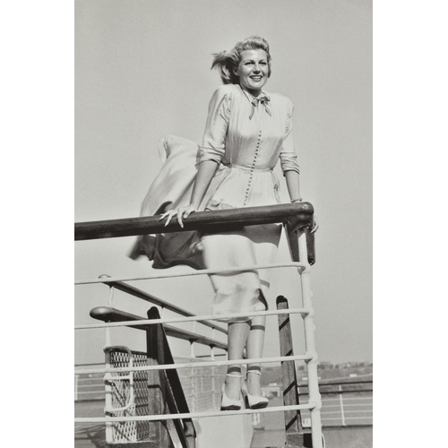 411 - 'RITA HAYWORTH', a Limited Edition print produced for the Cunard Liner Queen Elizabeth, 10/295, moun... 