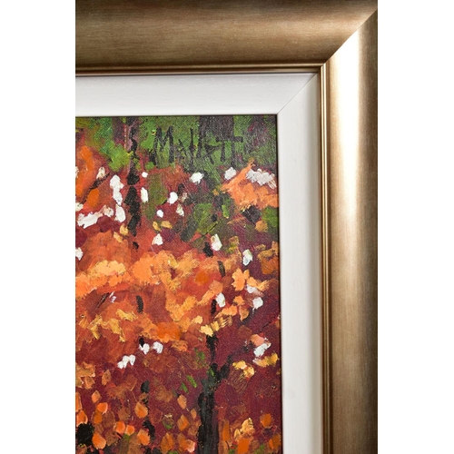 418 - TIMMY MALLETT (BRITISH CONTEMPORARY), 'Woodland Walk', a Limited Edition print on canvas of an Autum... 