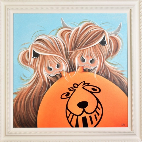 419 - JENNIFER HOGWOOD (BRITISH 1980), 'It's My Turn', a Limited Edition artist proof print of Highland co... 