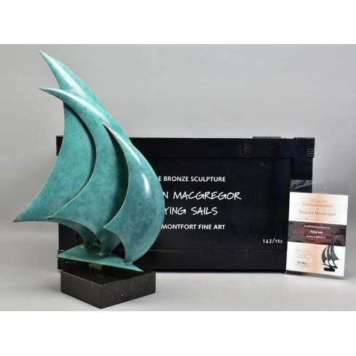 441 - DUNCAN MACGREGOR DMAC (BRITISH 1961), 'Flying Sails', a Limited Edition bronze sculpture, 142/150, w... 