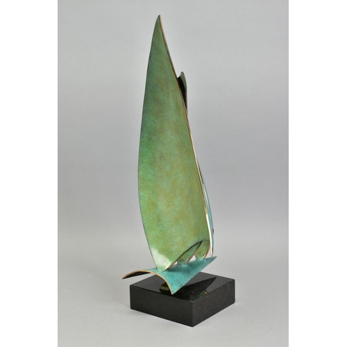 441 - DUNCAN MACGREGOR DMAC (BRITISH 1961), 'Flying Sails', a Limited Edition bronze sculpture, 142/150, w... 