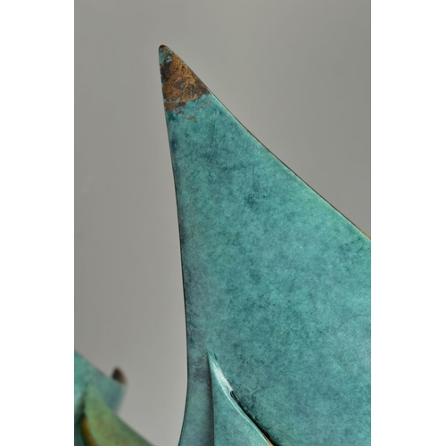 441 - DUNCAN MACGREGOR DMAC (BRITISH 1961), 'Flying Sails', a Limited Edition bronze sculpture, 142/150, w... 