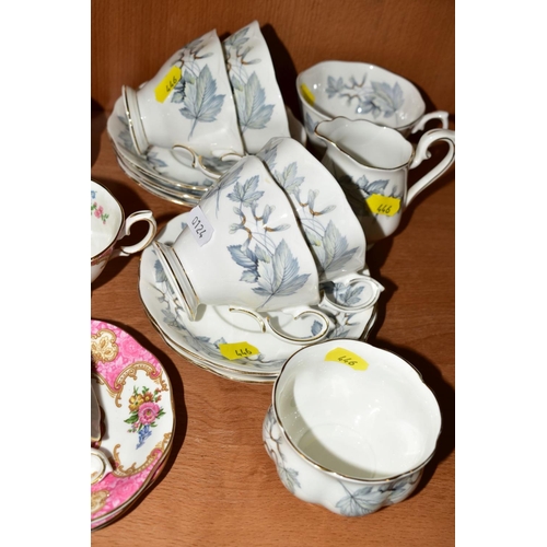 446 - ROYAL ALBERT 'LADY CARLYLE' COFFEE SET, comprising coffee pot, cream jug, sugar bowl, six cups and s... 