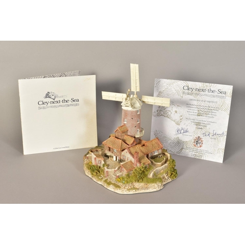 449 - A BOXED LIMITED EDITION LILLIPUT LANE SCULPTURE, 'Cley-next-the-sea' No 0322/3000, with certificate ... 