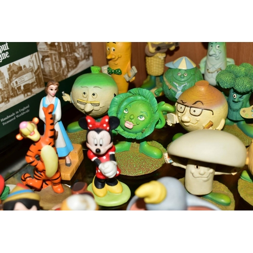 452 - EIGHT GROLIER DISNEY PORCELAIN FIGURES, including Pluto, Dumbo, Pinocchio, Cinderella, Belle, etc, t... 