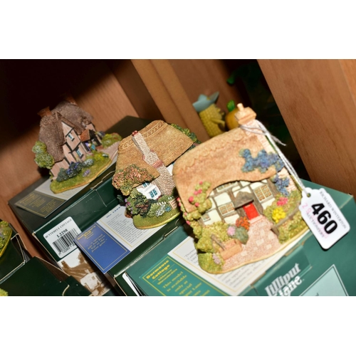 460 - FIFTEEN BOXED LILLIPUT LANE SALES PROMOTION SCULPTURES, all with deeds, 'Dormouse Cottage', L2038, s... 