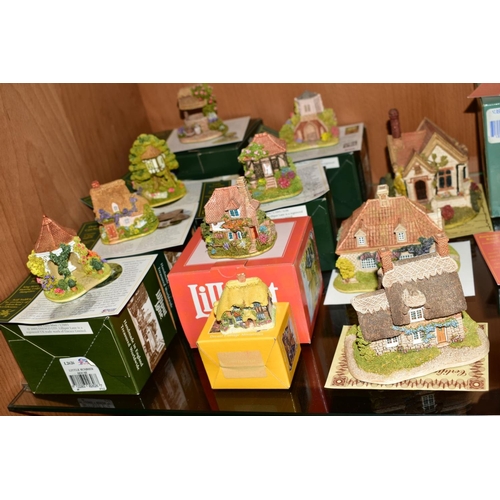 477 - TWENTY TWO LILLIPUT LANE SCULPTURES FROM SPECIAL EVENTS/MUCH LOVED CUSTOMERS etc, (most with deeds) ... 