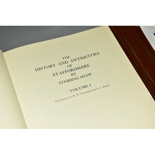 526 - STAFFORDSHIRE INTEREST, comprising Stebbing Shaw, The History & Antiquities of Staffordshire, two vo... 