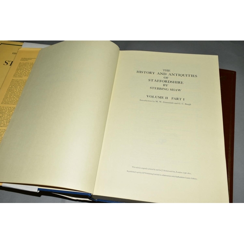 526 - STAFFORDSHIRE INTEREST, comprising Stebbing Shaw, The History & Antiquities of Staffordshire, two vo... 