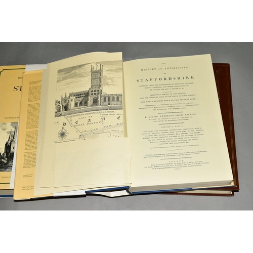 526 - STAFFORDSHIRE INTEREST, comprising Stebbing Shaw, The History & Antiquities of Staffordshire, two vo... 