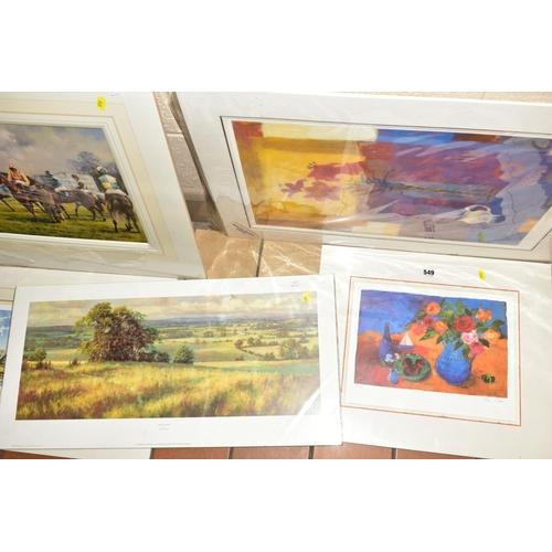 549 - FOUR LIMITED EDITION PRINTS, comprising 'Terrace La Reuda' by Ann Oram, 'Jack and Jill Mills' by Joh... 