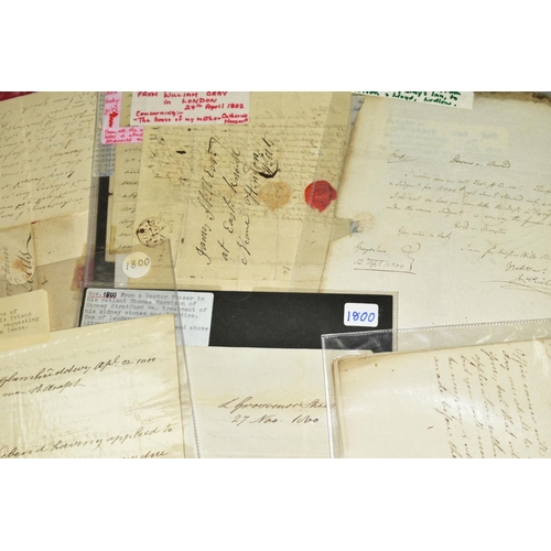 578 - EPHEMERA, a superbly presented Social and Postal History archive consisting of letters and a small n... 